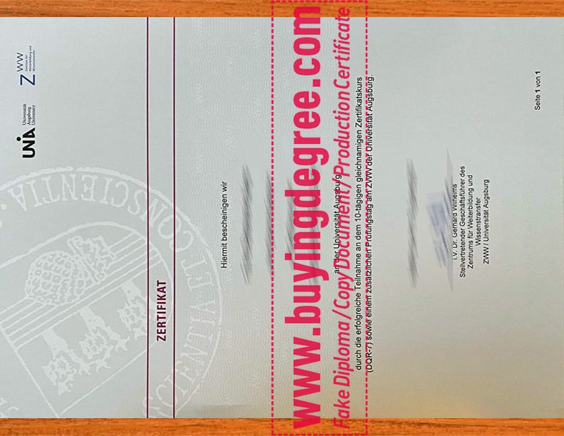 order a Universität Augsburg fake diploma