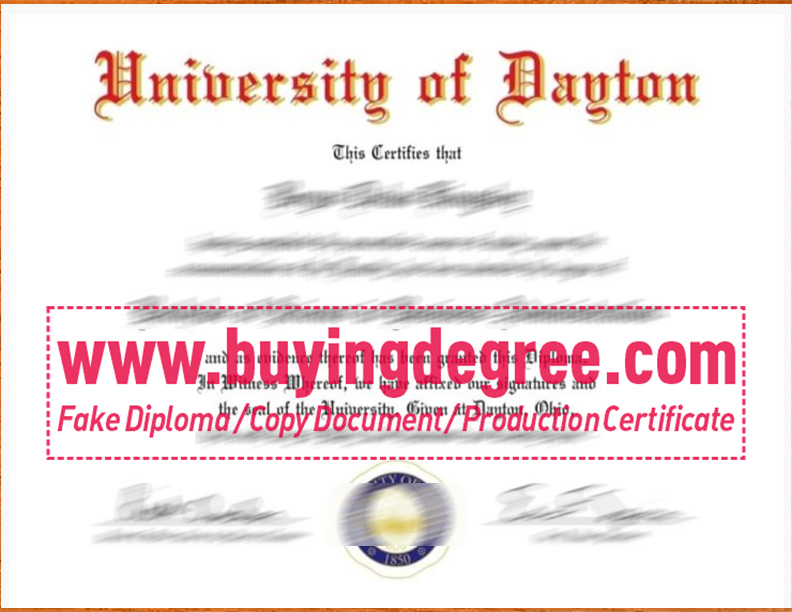 Buy A Fake University of Dayton Diploma