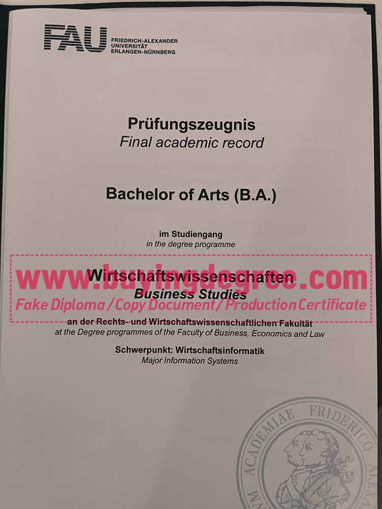 Buy a fake University of Erlangen–Nuremberg degree