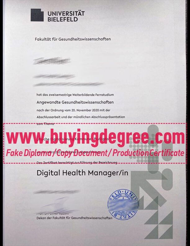 How much does it cost to get a fake Bielefeld University diploma?