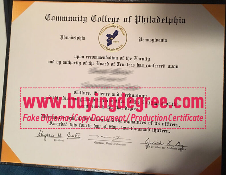 Buying a fake Philadelphia Community College diploma easily