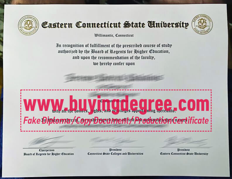 Create a fake ECSU bachelor's degree