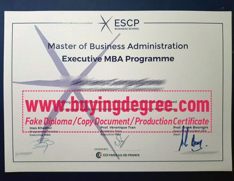 get a ESCP Business School degree