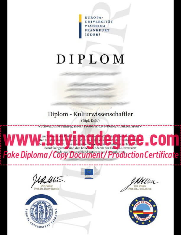 Ways to Get a European University Viadrina Fake Diploma