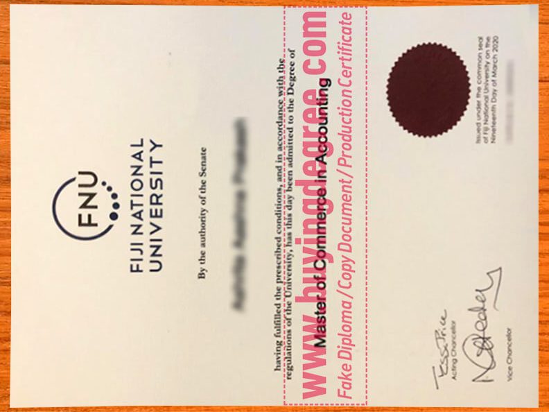 Fiji National University fake diploma