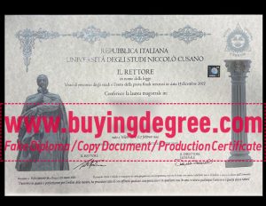 get a Niccolò Cusano University fake diploma online