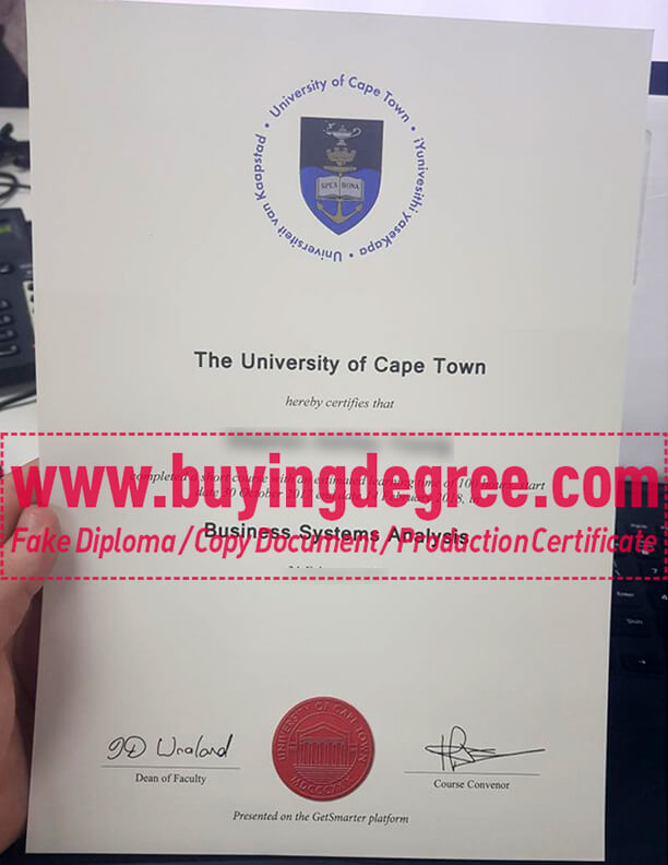 Get a fake University of Cape Town diploma at the lowest price