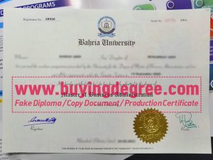 Bahria University fake diploma