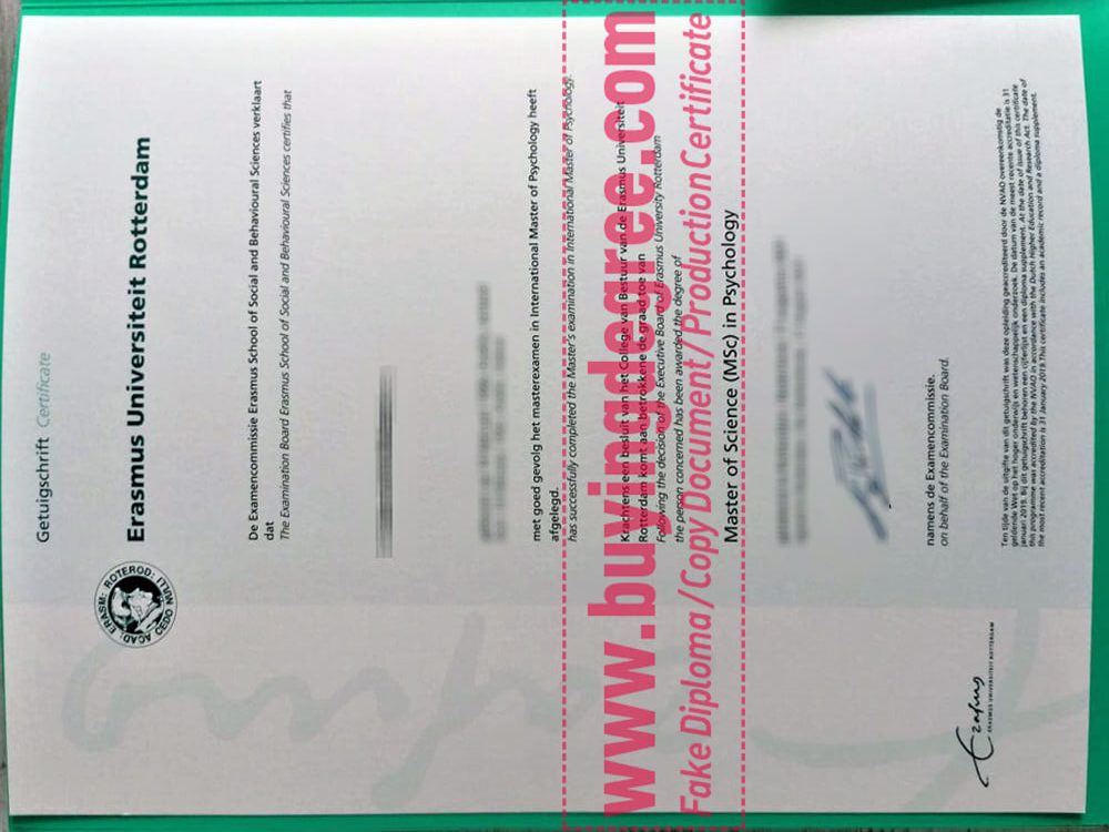 Order an Erasmus University Rotterdam fake diploma in Netherlands