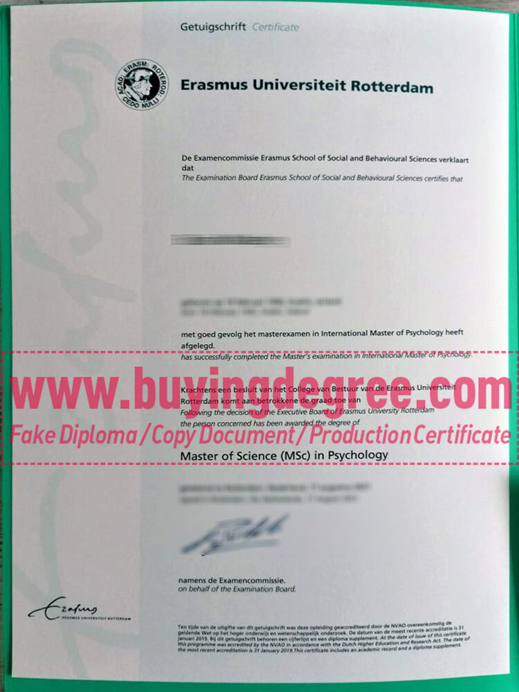 Order an Erasmus University Rotterdam fake diploma in Netherlands