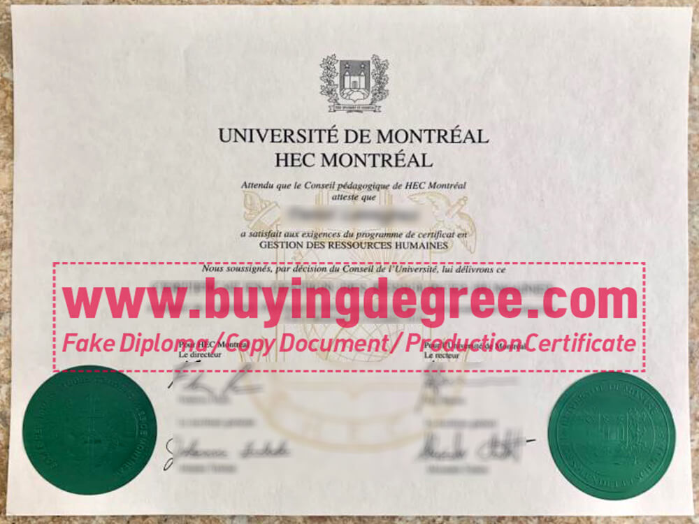 order a fake HEC Montréal diploma