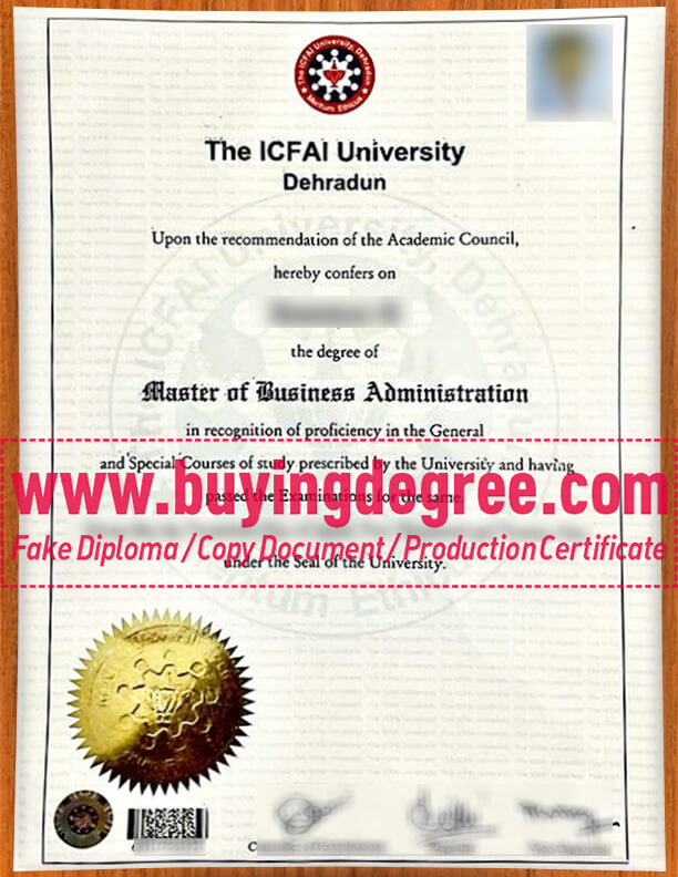 How to buy a fake ICFAI University degree at a low price