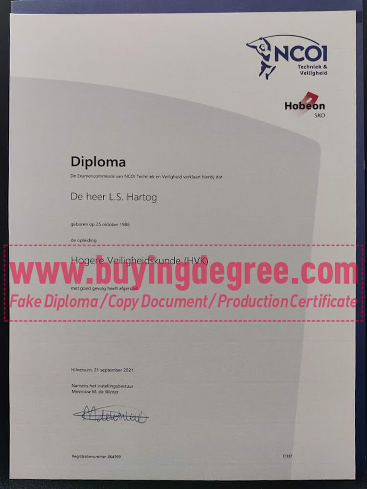 Advantages of ordering a fake NCOI Opleidingen diploma