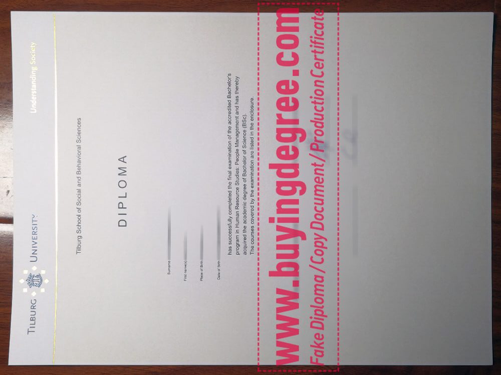 Buy a Tilburg University Fake Diploma