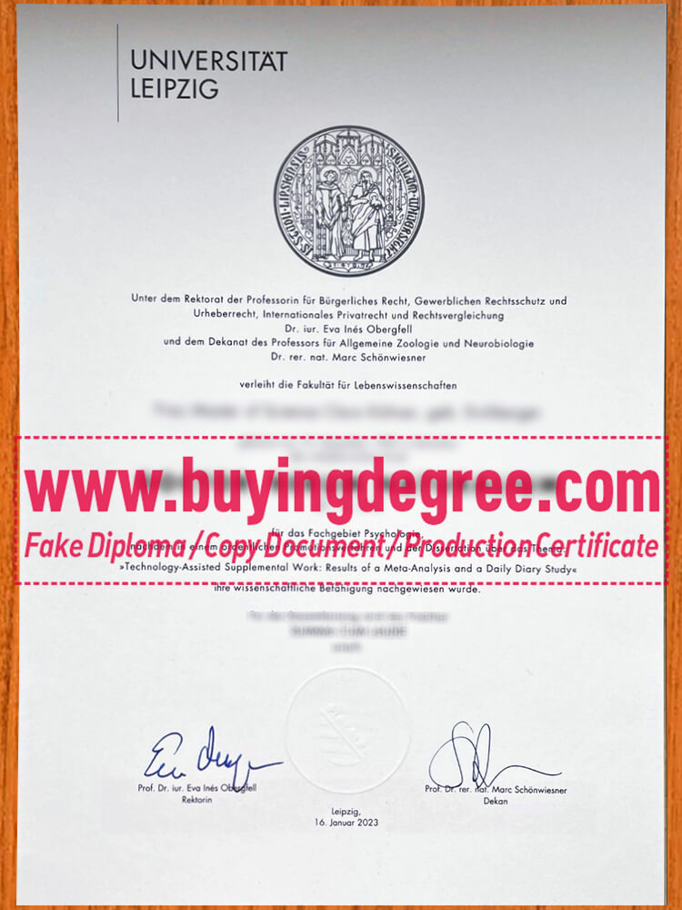 Leipzig University fake diploma How to quickly customize a Leipzig University fake diploma