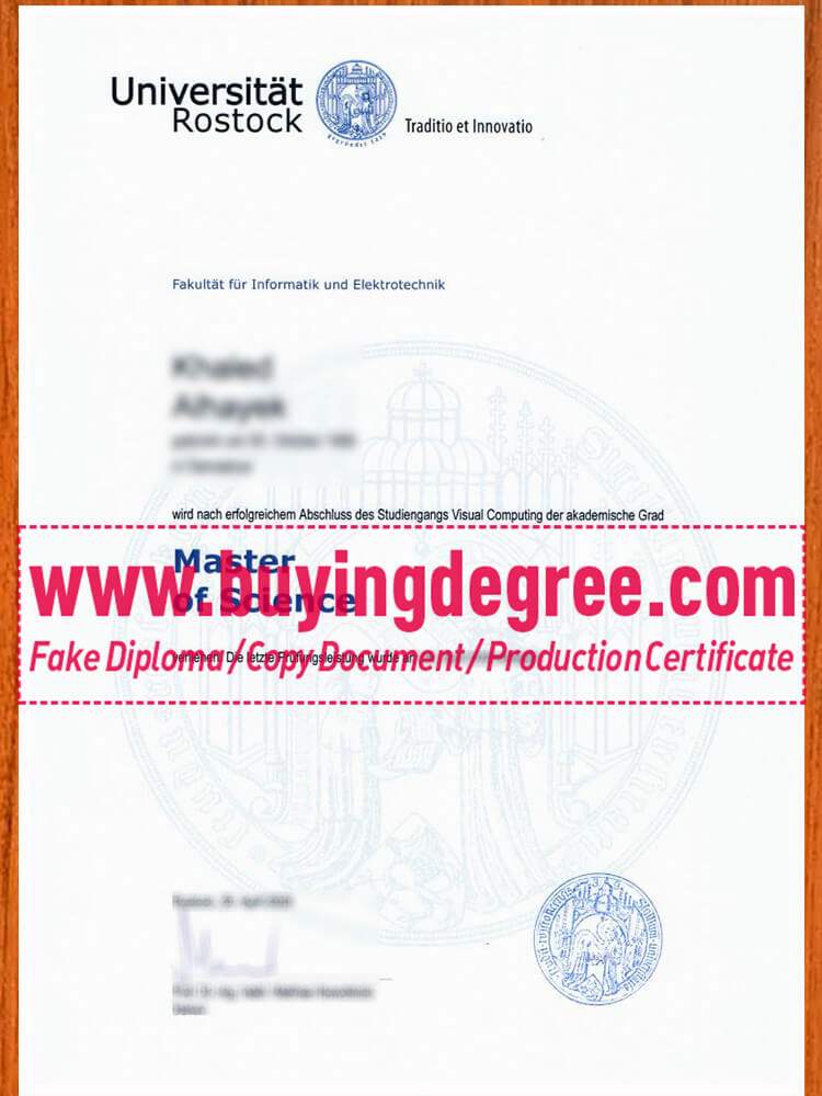 How to order a fake Universität Rostock degree