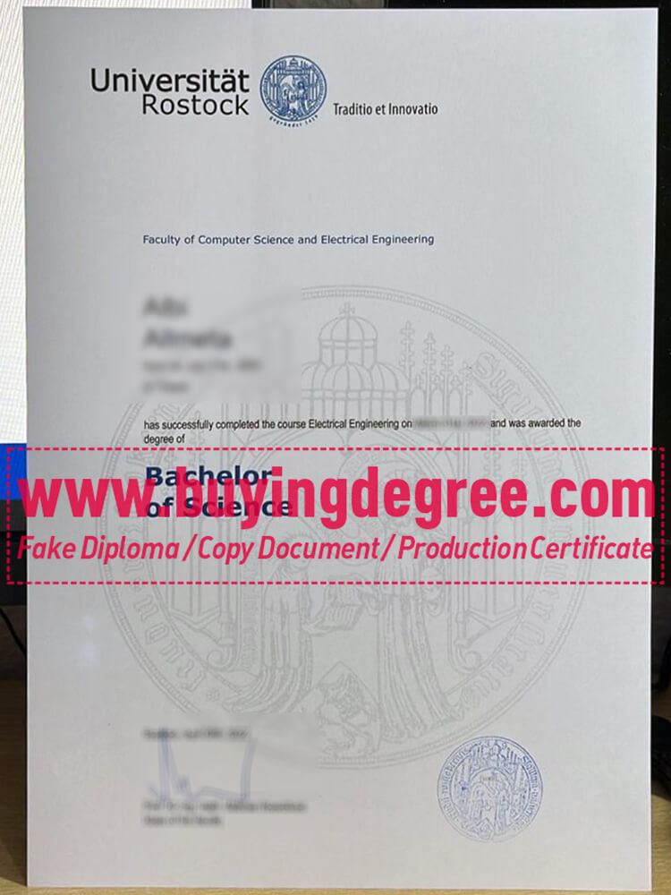 Create a fake diploma from University of Rostock in Germany