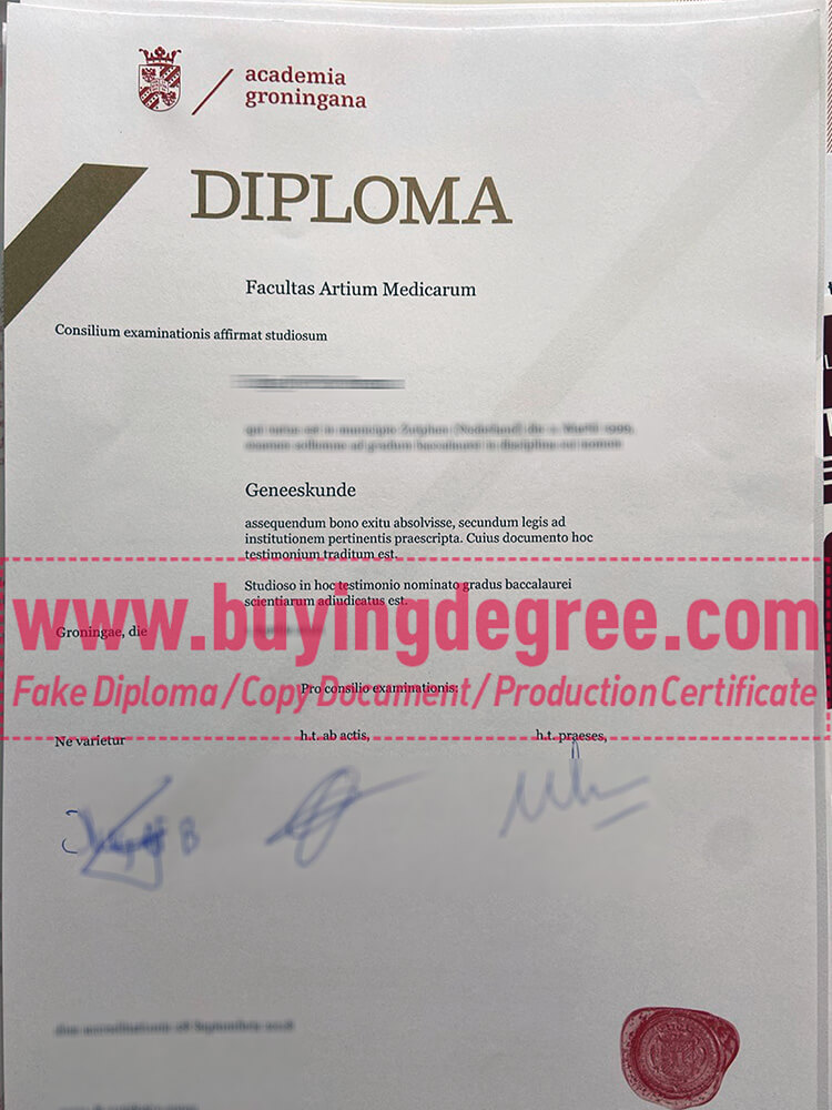 Quickly buy a fake University of Groningen diploma in Netherlands