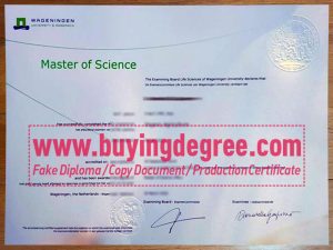 fake Wageningen University & Research diploma