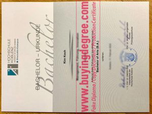 Create a fake Hochschule Koblenz diploma for job