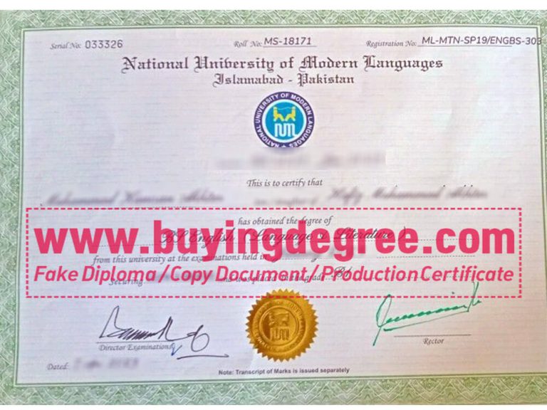 How to buy a fake NUML diploma at low price in Pakistan