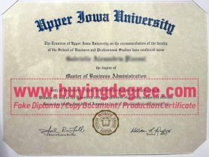fake Upper Iowa University diploma certificate in USA