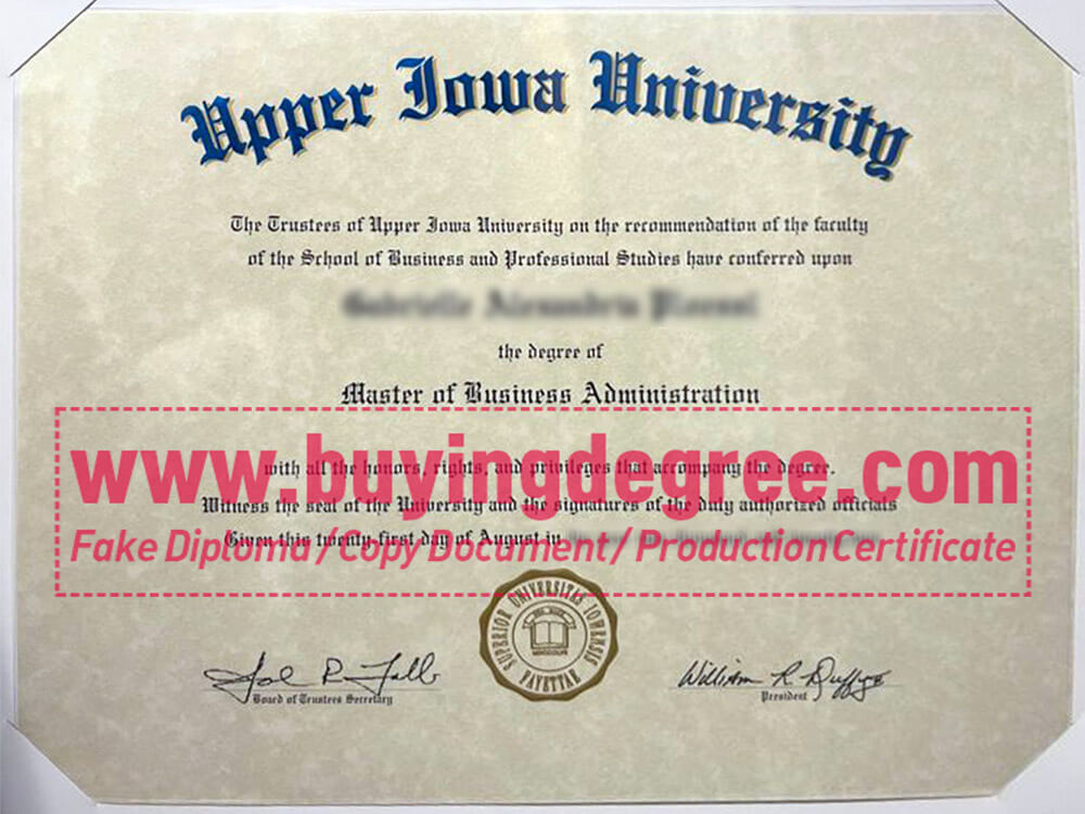 How to order a fake Upper Iowa University diploma certificate in USA?
