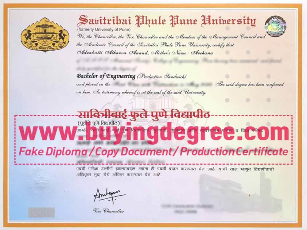 buying fake SPPU diploma