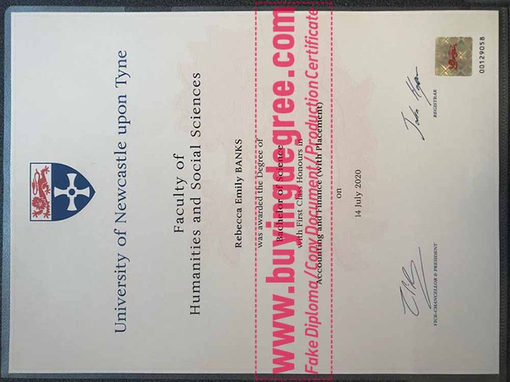 fake Newcastle University(UK) diploma
