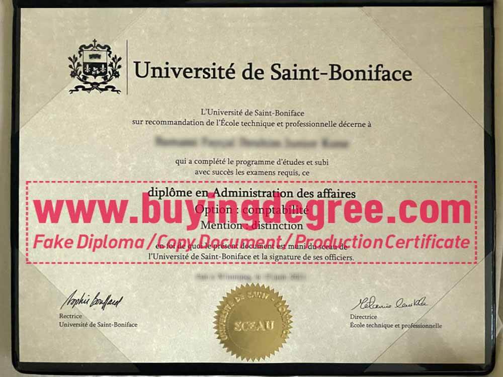 Reasons to buy a fake Universite de Saint-Boniface diploma