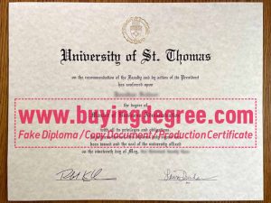 Make a fake University of St. Thomas Minnesota diploma