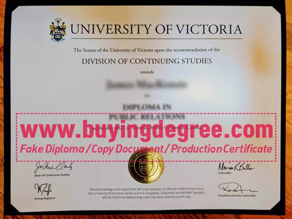Details you need to buy a fake University of Victoria diploma