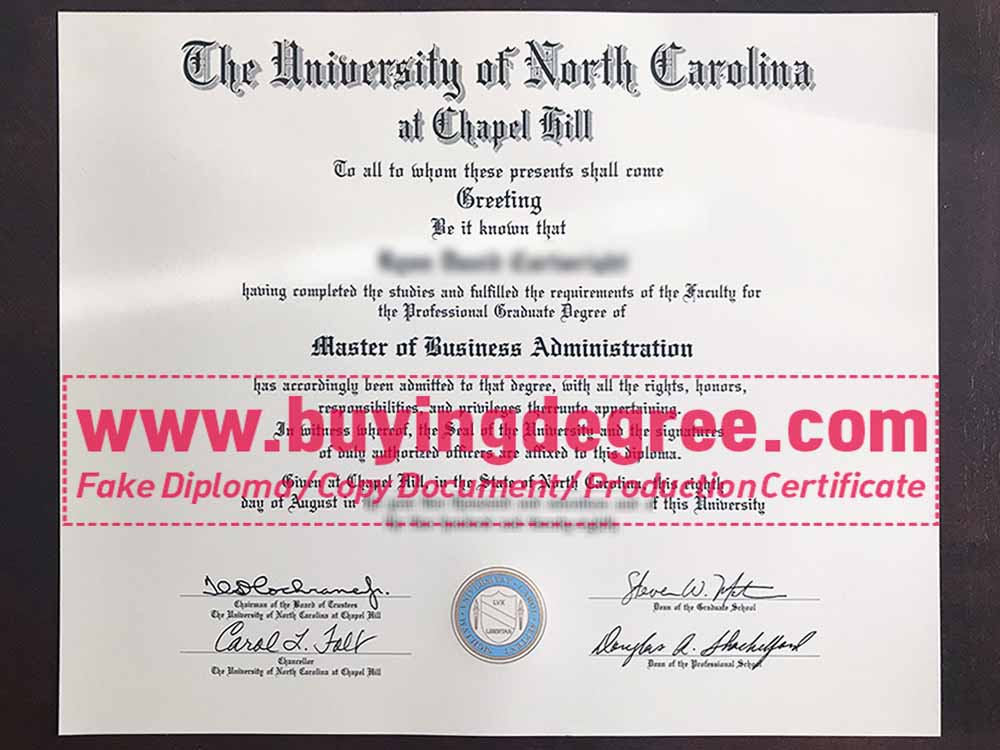 Fake UNC Diploma Quickly