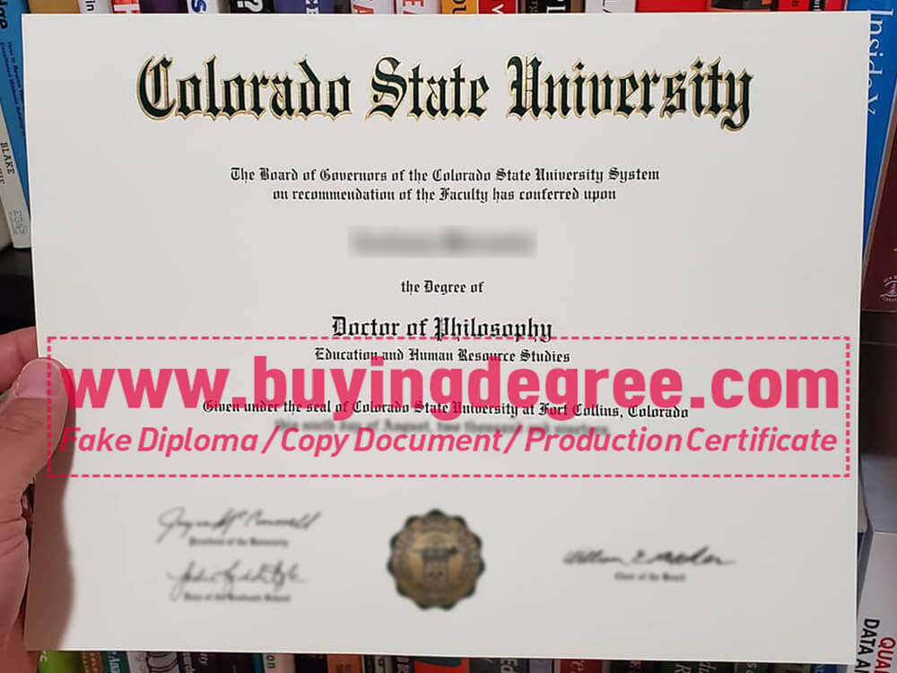 How to get a high-quality fake Colorado State University diploma