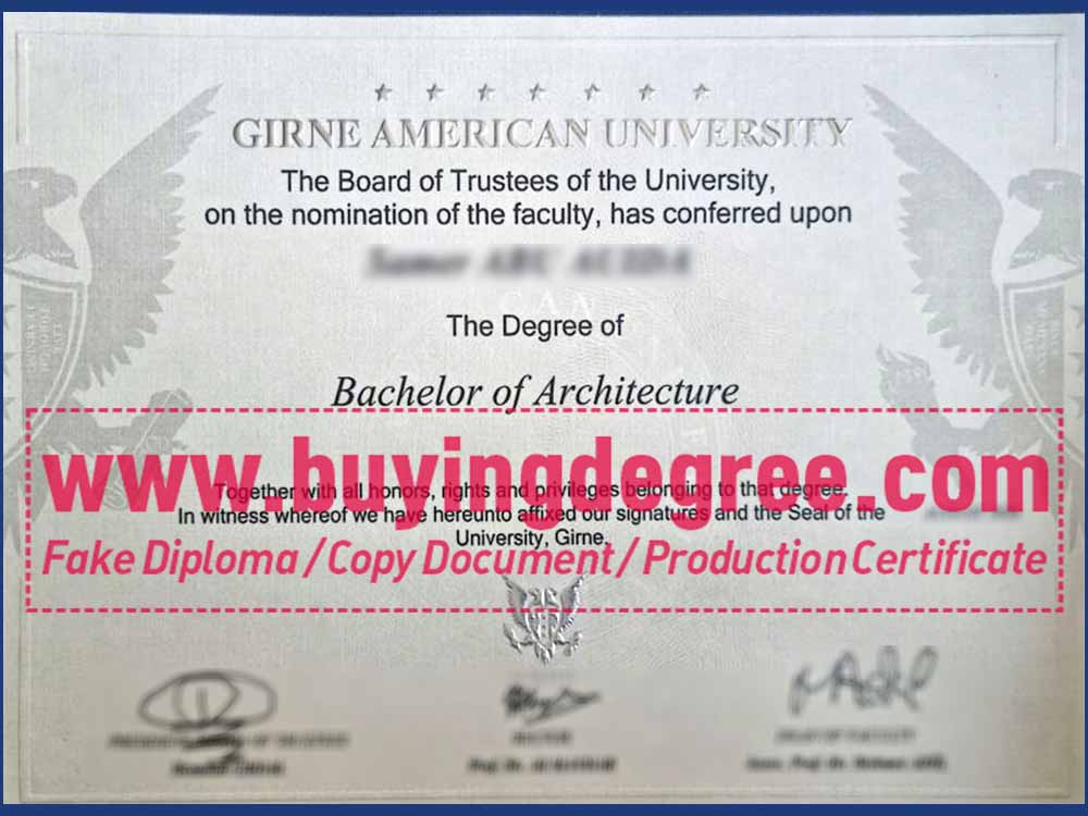 Buy fake Girne American University diploma at low prices