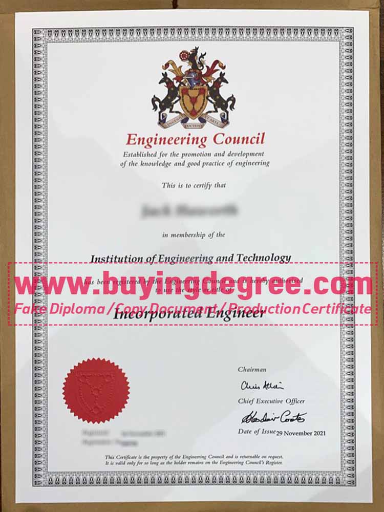 Buy a fake Institution of Engineering and Technology diploma.