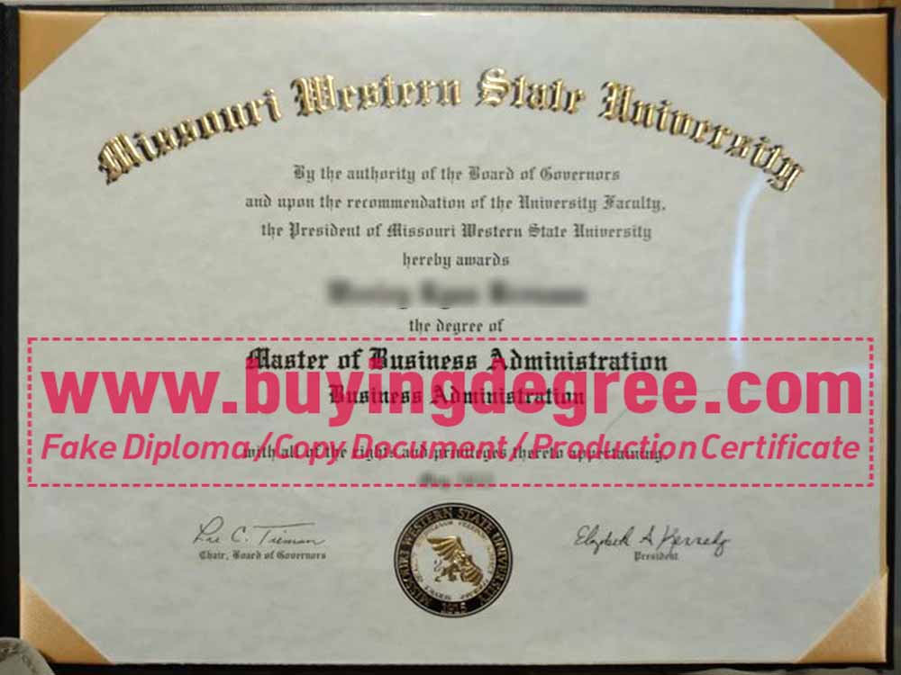 Order a fake Missouri Western State University degree in USA