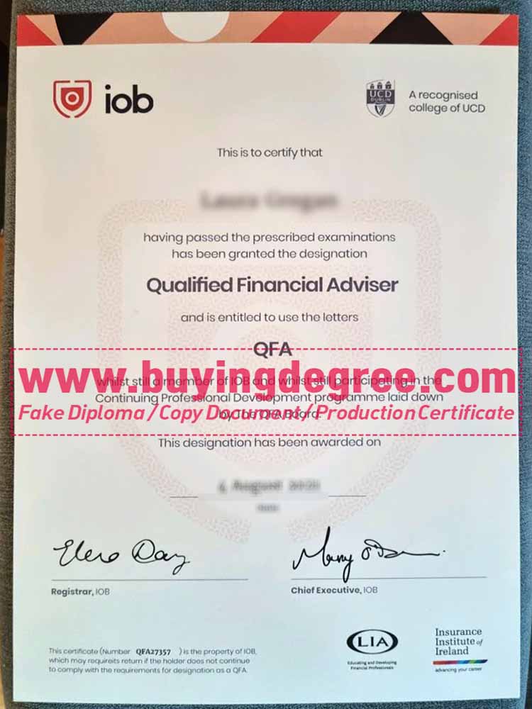 Get a fake QFA certificate to become a financial practitioner?