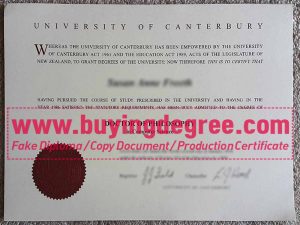 Buy a fake University of Canterbury diploma