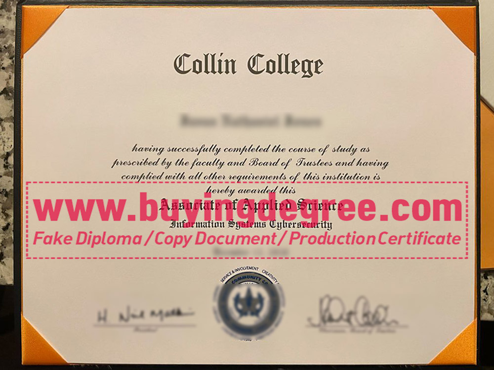 order a fake Collin College diploma