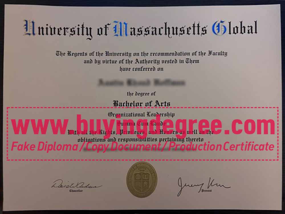 How do I buy a fake University of Massachusetts Global diploma?