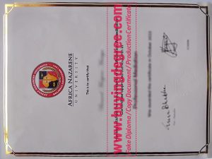 fake Africa Nazarene University diploma