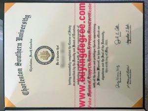 fake Charleston Southern University diploma