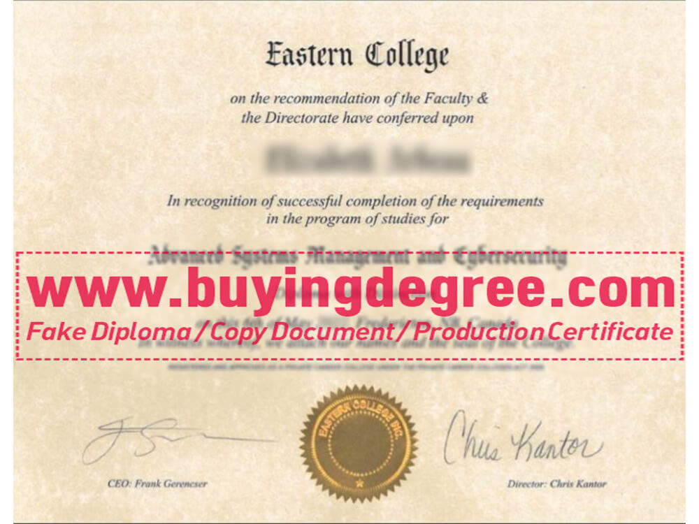 How can I order a fake Eastern College diploma in Canada?