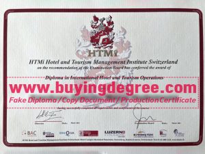 Order a fake HTMi Higher Diploma in Hotel Management