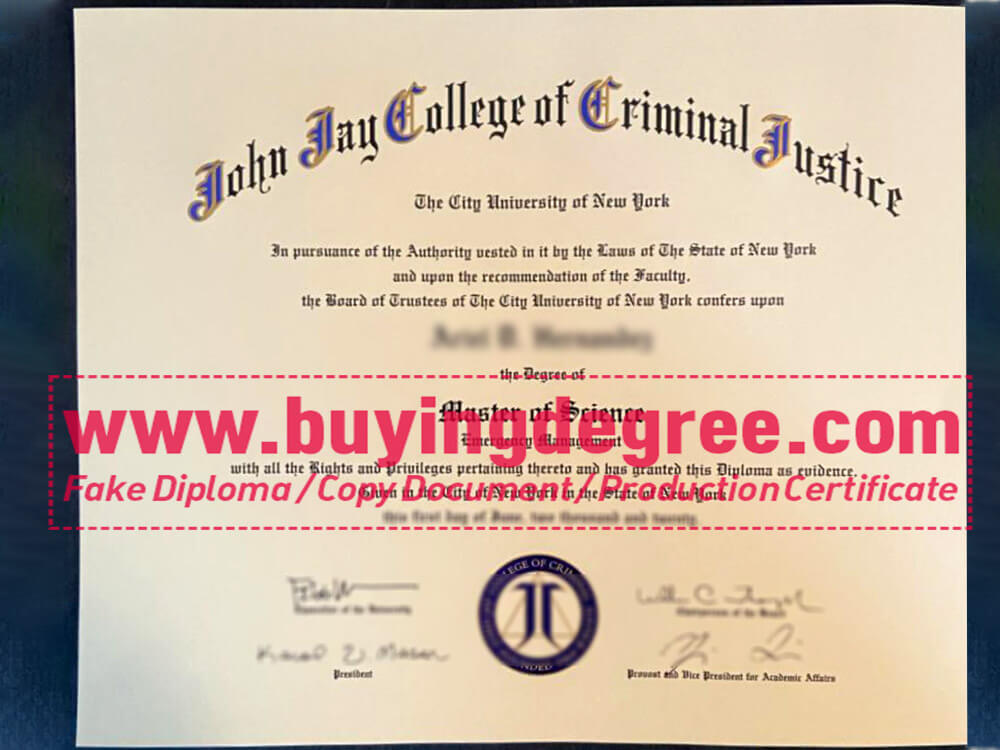 How to fake John Jay College degree?