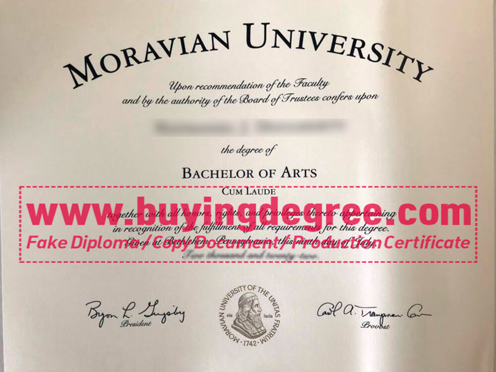 get a fake Moravian College degree