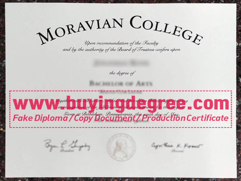 buy a fake Moravian College diploma and transcript