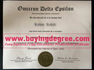 Fake Omicron Delta Epsilon Certificate