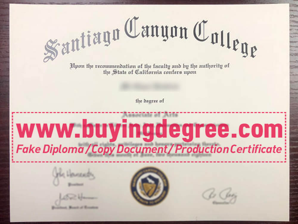 Can I get a fake Santiago Canyon College diploma at a low cost?